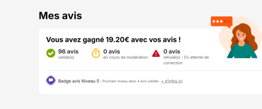 nombre d'avis effectués chez igraal